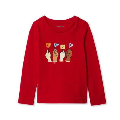 Girls Long Sleeve Graphic Tee