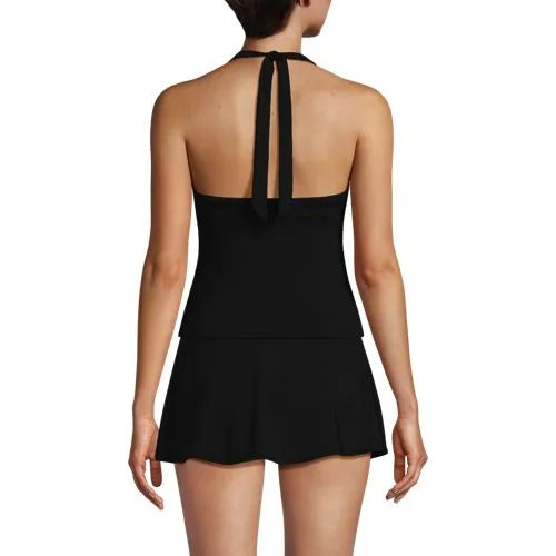 Women's Twist Halter Tankini Top