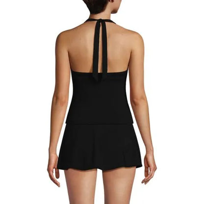 Women's Twist Halter Tankini Top
