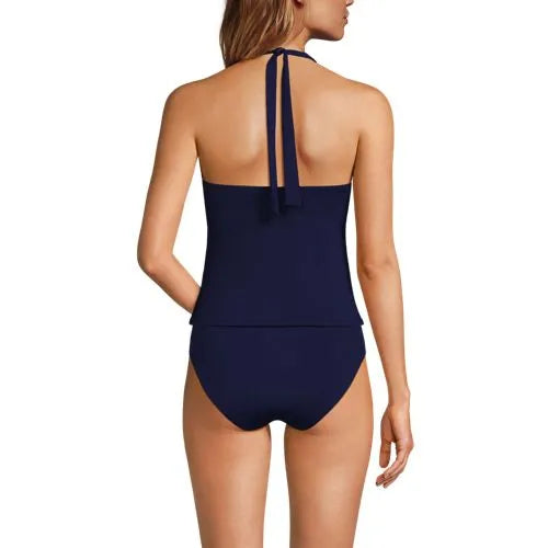 Women's Twist Halter Tankini Top