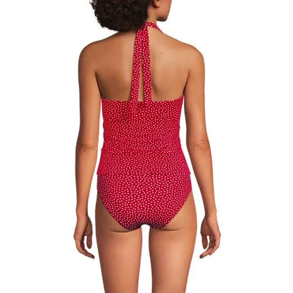 Women's Twist Halter Tankini Top