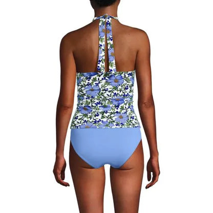 Women's Twist Halter Tankini Top