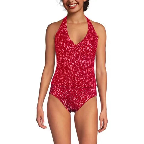 Women's Twist Halter Tankini Top