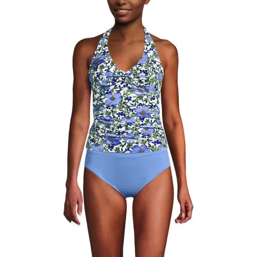 Women's Twist Halter Tankini Top