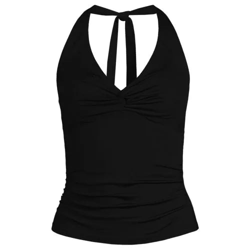 Women's Twist Halter Tankini Top