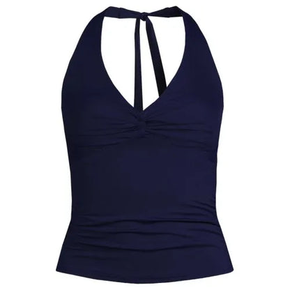 Women's Twist Halter Tankini Top