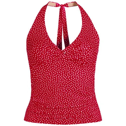 Women's Twist Halter Tankini Top