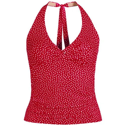 Women's Twist Halter Tankini Top
