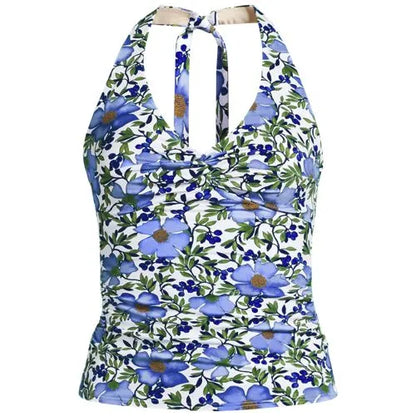 Women's Twist Halter Tankini Top