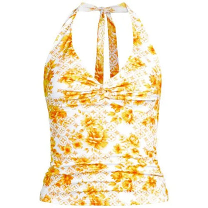 Women's Twist Halter Tankini Top