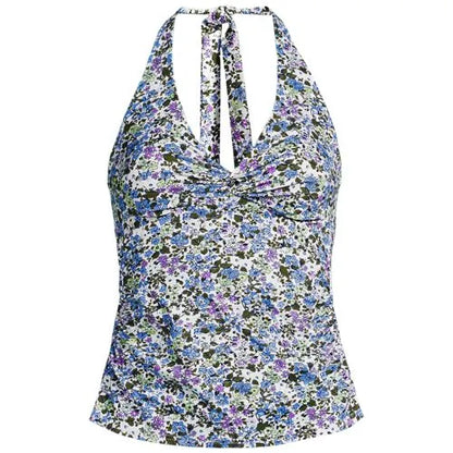 Women's Twist Halter Tankini Top
