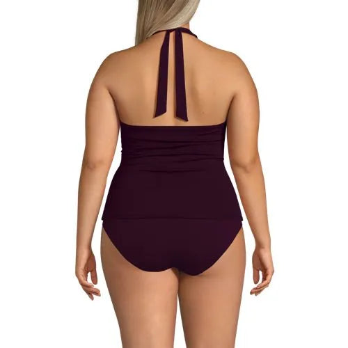 Women's Twist Halter Tankini Top