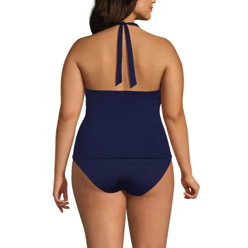 Women's Twist Halter Tankini Top