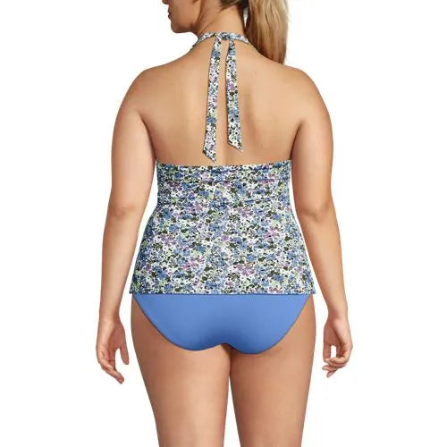 Women's Twist Halter Tankini Top