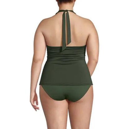 Women's Twist Halter Tankini Top