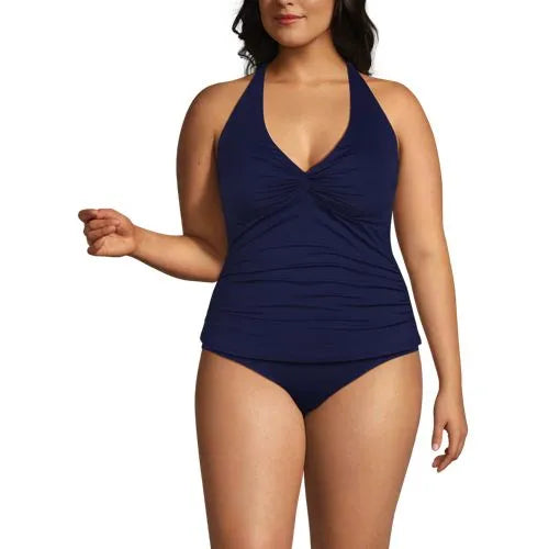 Women's Twist Halter Tankini Top