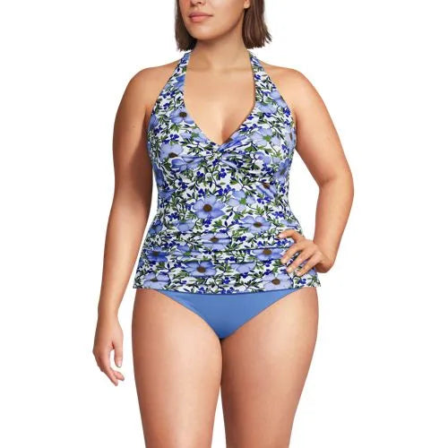Women's Twist Halter Tankini Top