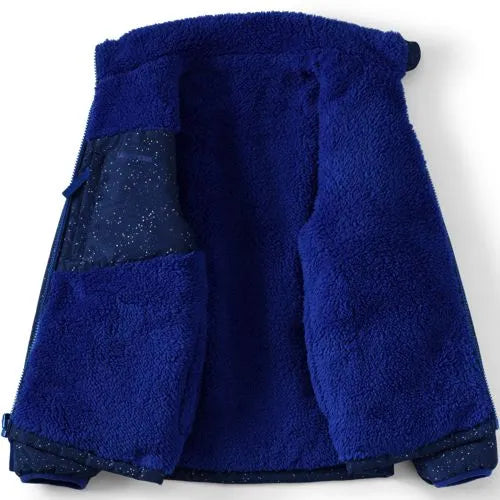 Girls Reversible Fleece Puffer Jacket