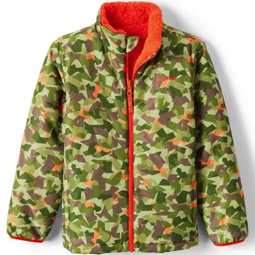 Boys Reversible Fleece Puffer Jacket
