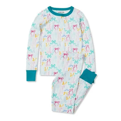Kids Long Sleeve Top and Bottom Snug Fit Pajama Set