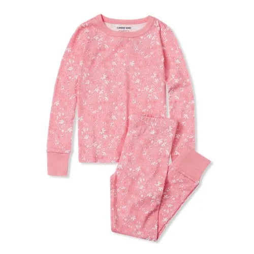 Kids Long Sleeve Top and Bottom Snug Fit Pajama Set
