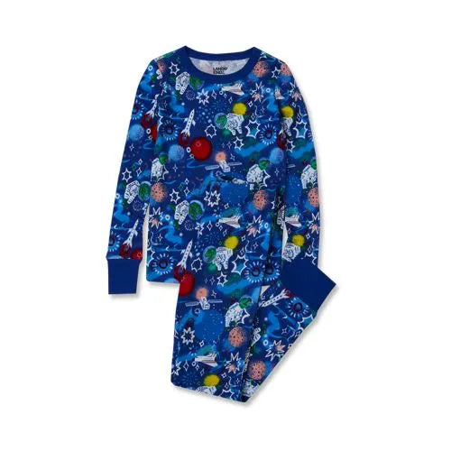 Kids Long Sleeve Top and Bottom Snug Fit Pajama Set