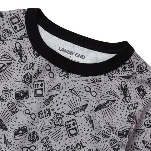 Kids Long Sleeve Top and Bottom Snug Fit Pajama Set