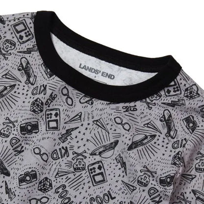 Kids Long Sleeve Top and Bottom Snug Fit Pajama Set