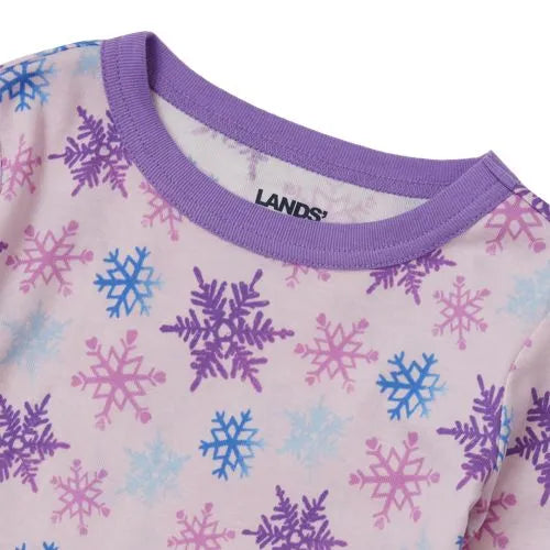 Kids Long Sleeve Top and Bottom Snug Fit Pajama Set