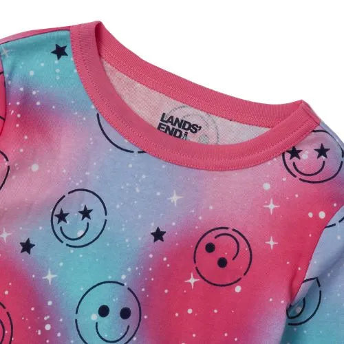 Kids Long Sleeve Top and Bottom Snug Fit Pajama Set