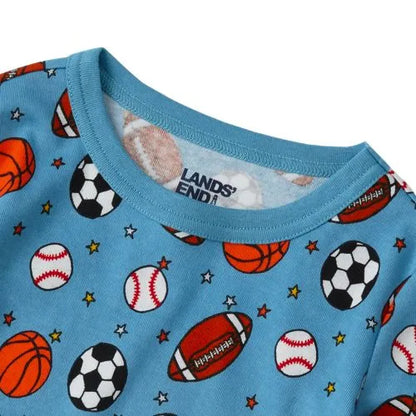 Kids Long Sleeve Top and Bottom Snug Fit Pajama Set