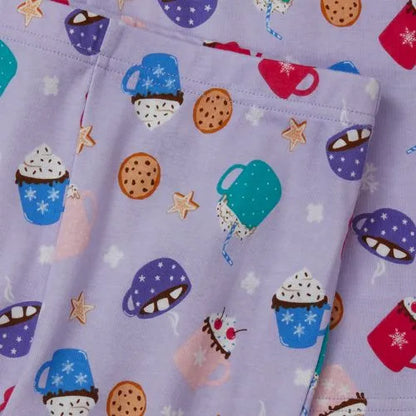 Kids Long Sleeve Top and Bottom Snug Fit Pajama Set