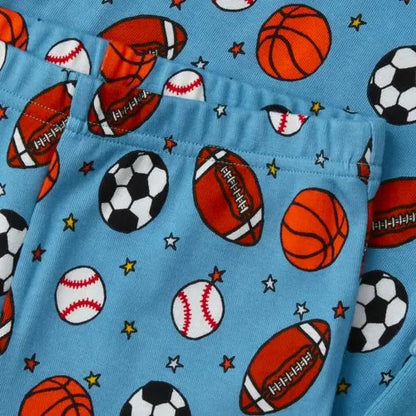 Kids Long Sleeve Top and Bottom Snug Fit Pajama Set