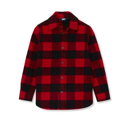 Kids Long Sleeve Flannel Shirt