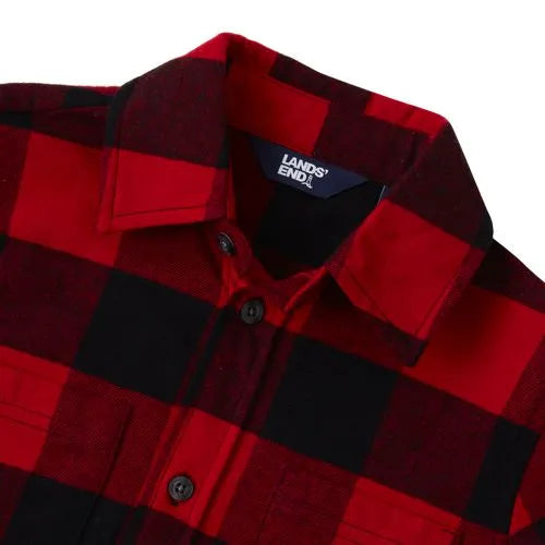Kids Long Sleeve Flannel Shirt