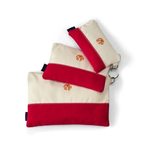 Zip Canvas Pouch 3 Pack