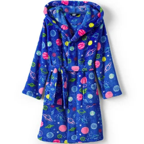 Kids Fleece Hooded Robe
