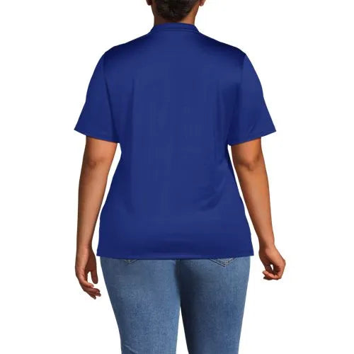 School Uniform Women's Rapid Dry Short Sleeve V-neck Henley Shirt