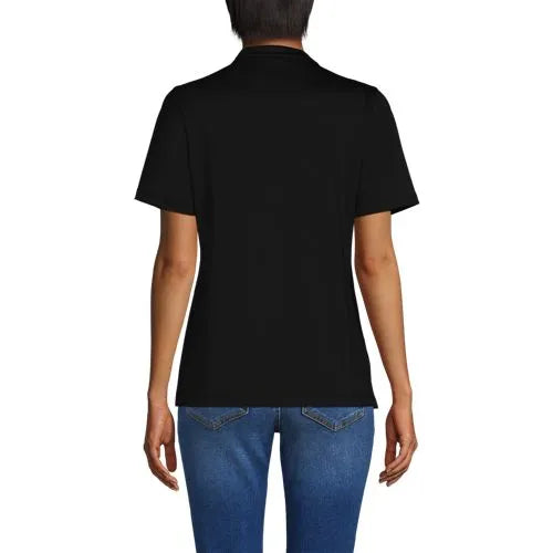 School Uniform Women's Rapid Dry Short Sleeve V-neck Henley Shirt