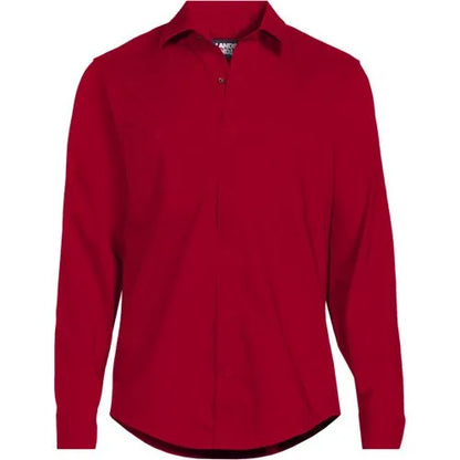 School Uniform Men's Ripstop Long Sleeve Utility Work Shirt
