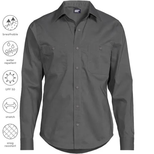 Men's Ripstop Long Sleeve Utility Work Shirt