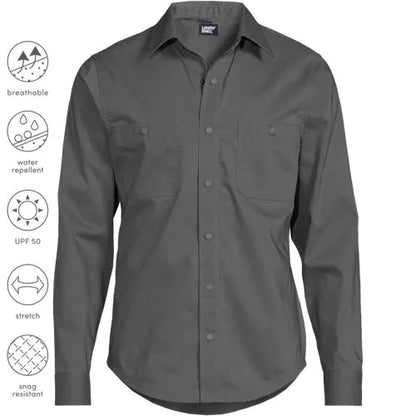Men's Ripstop Long Sleeve Utility Work Shirt