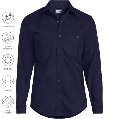 Men's Ripstop Long Sleeve Utility Work Shirt