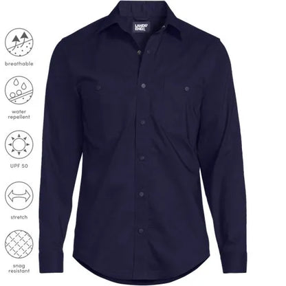 Men's Ripstop Long Sleeve Utility Work Shirt