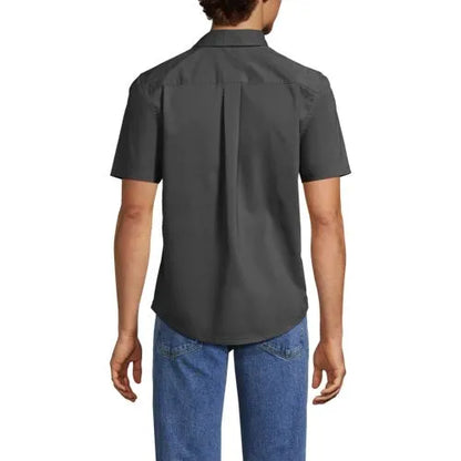 School Uniform Men's Ripstop Short Sleeve Utility Work Shirt