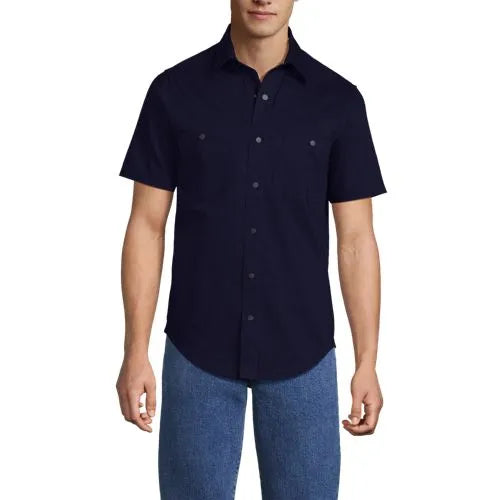 Men's Ripstop Short Sleeve Utility Work Shirt