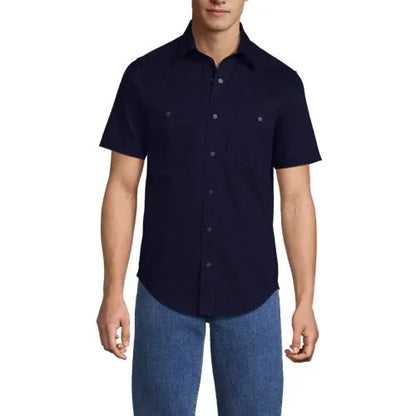 Men's Ripstop Short Sleeve Utility Work Shirt