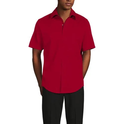 School Uniform Men's Ripstop Short Sleeve Utility Work Shirt