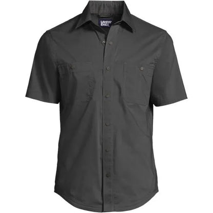 School Uniform Men's Ripstop Short Sleeve Utility Work Shirt