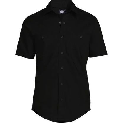 School Uniform Men's Ripstop Short Sleeve Utility Work Shirt